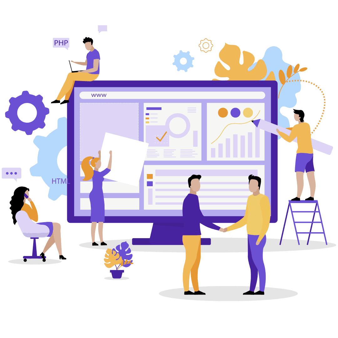 [Representação visual de sucesso online]